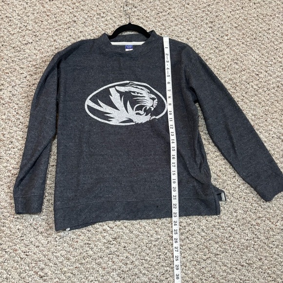 Mizzou Pull-Over Gray Sweater, Size Small - Picture 4 of 7